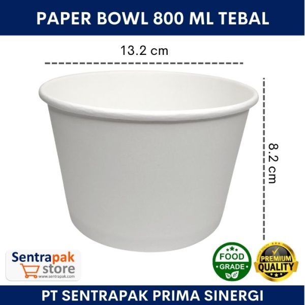 paper bowl 850ml tebal