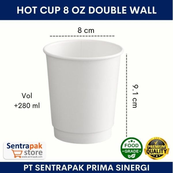 cup 8 oz double wall