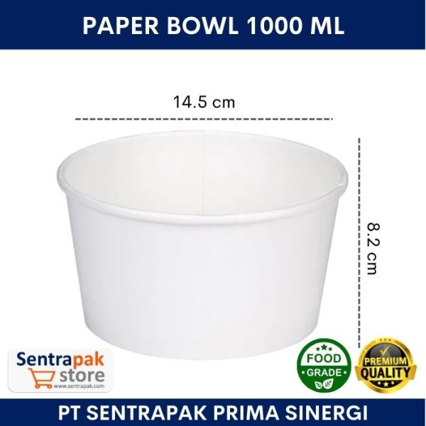 paper bowl 1.000 ml