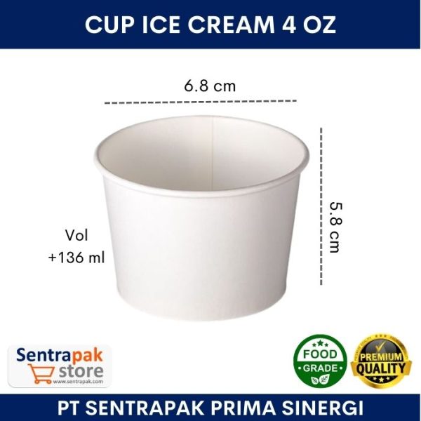 cup ice cream 4 oz