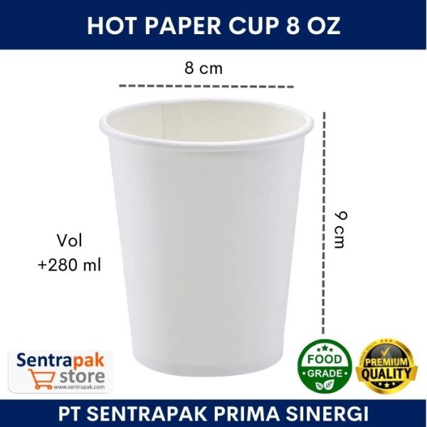 hot paper cup 8 oz