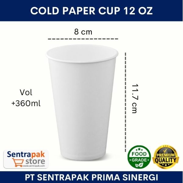 cold paper cup 12 oz