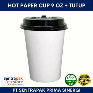 paper cup 9 oz + tutup