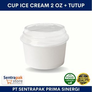 cup ice cream 2 oz dengan tutup