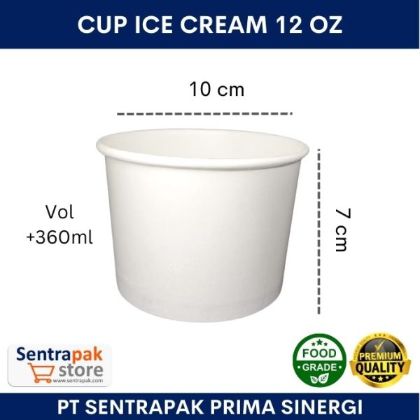 cup ice cream 12 oz