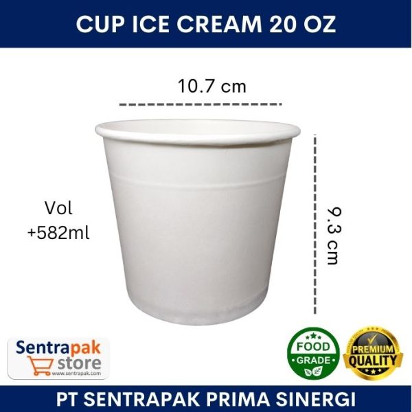 cup ice cream 20 oz